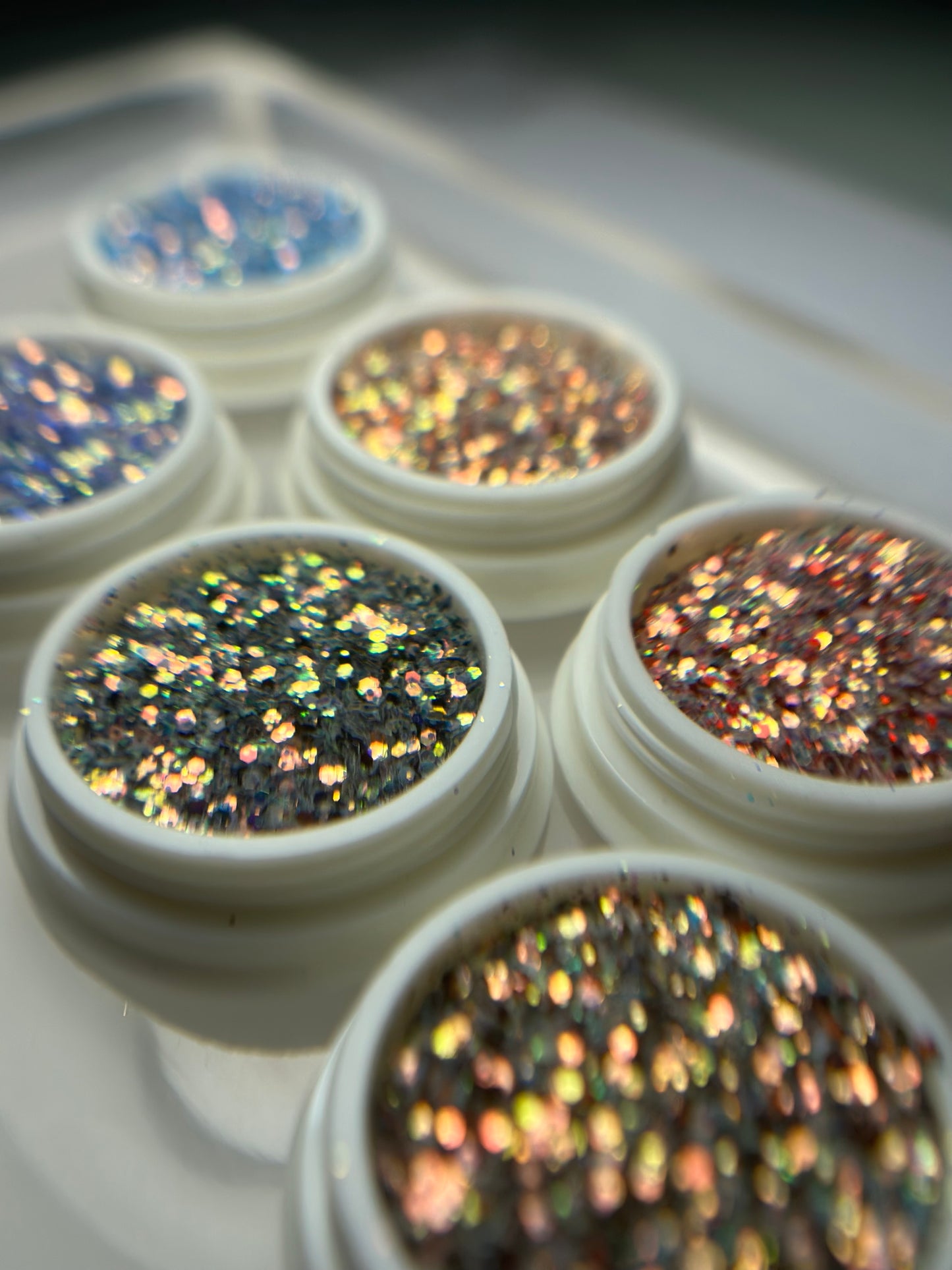 6 Pack holographic Glitter set