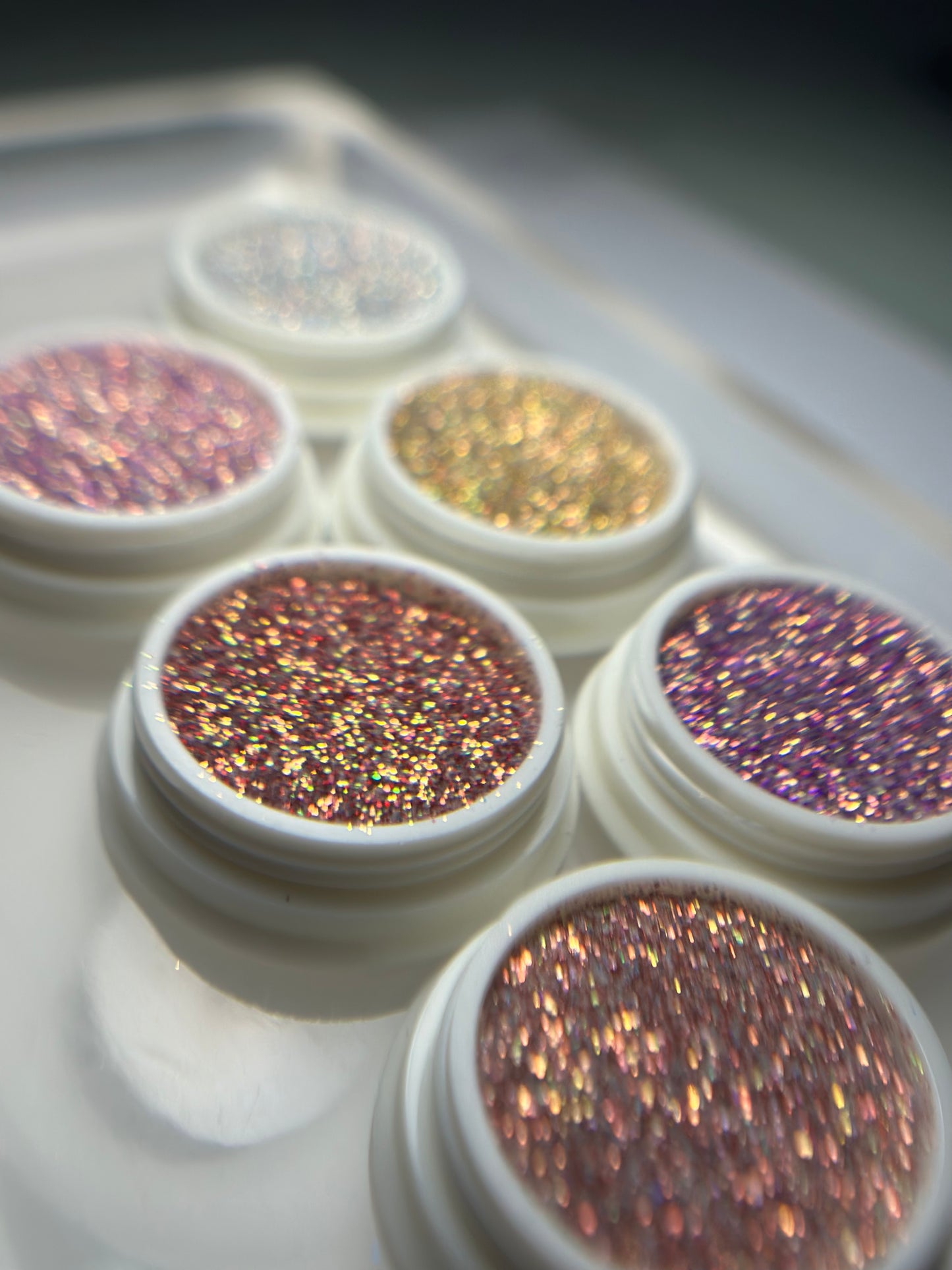 6 Pack holographic Glitter set