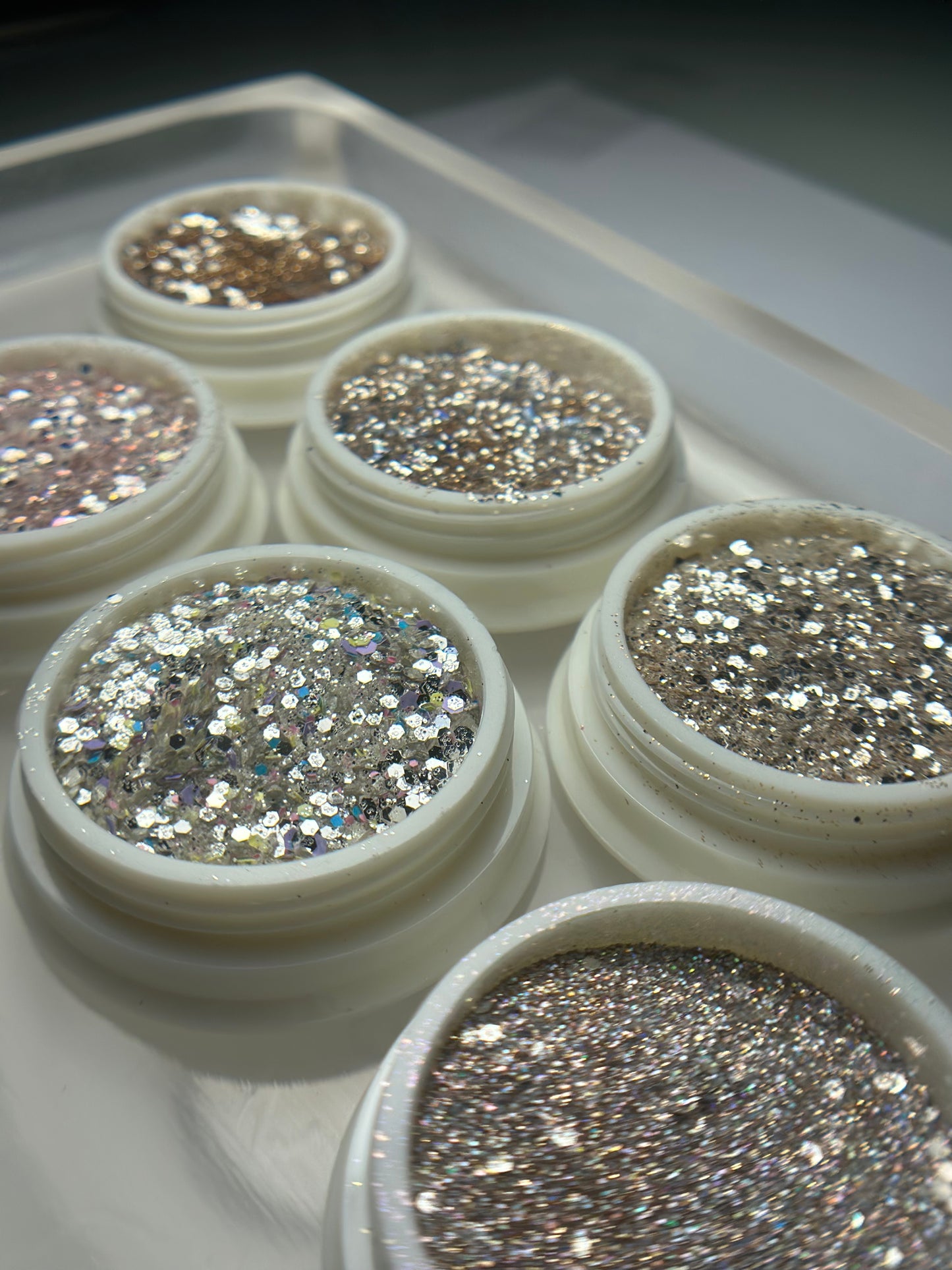 6 Pack holographic Glitter set